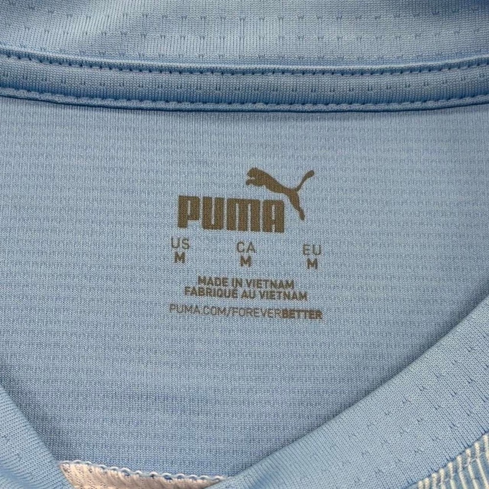 Puma Manchester City blue training jersey men's size medium soccer football - Picture 3 of 7
